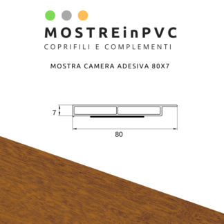 Mostra in PVC Golden Oak 80x7mm adesiva