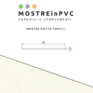 Mostra in PVC Bianco Strutturale 100x2.5mm